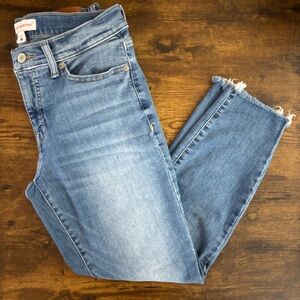 Lucky Brand Ava Crop Raw Hem Skinny Jeans